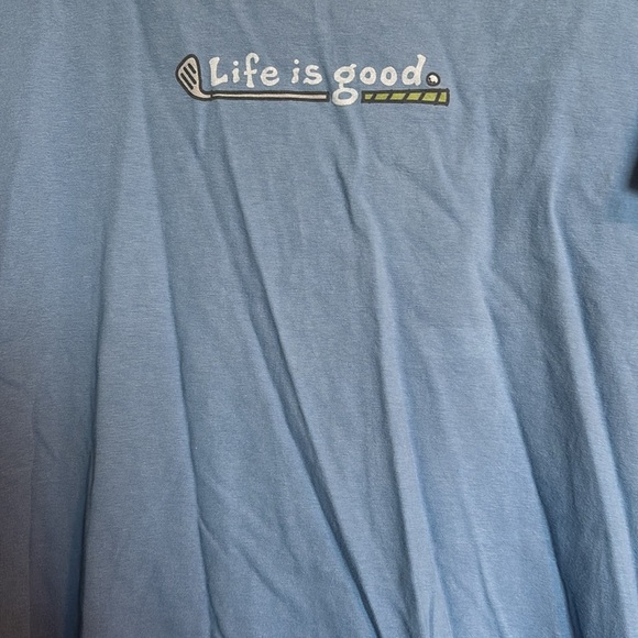 Life Is Good women’s blue short sleeve golf club t-shirt size large - Picture 3 of 10